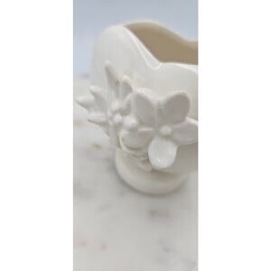 Goebel Hummel Heart Shaped Mini Vase 3” Floral Relief Porcelain Vintage Germany